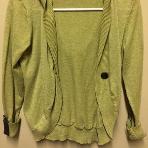 Hooded CAbi 3/4 Cuffed Sleeve Cardigan Size S